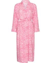 NoLoGo-chic - Hand Block Printed Kimono Robe - Lyst