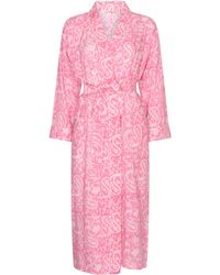 NoLoGo-chic - Hand Block Printed Kimono Robe - Lyst
