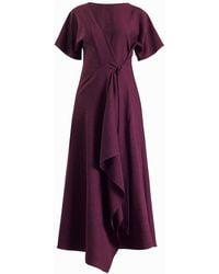 Meem Label - Baxter Plum Wrap Dress - Lyst