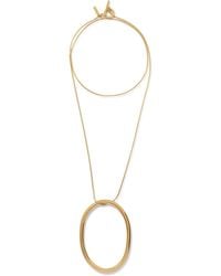 Jaredjamin - Heavenly Hoop Oval Pendant Necklace - Lyst