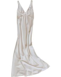 23Rd August . - Neutrals Infatuated Silk Maxi Dress - Lyst