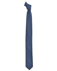 DAVID WEJ - Plain Cotton Tie – Chambray - Lyst