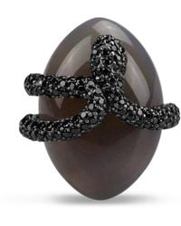Bellus Domina - Sterling Agate Umbra Snake Cocktail Ring - Lyst