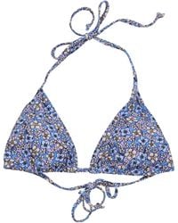 lords of harlech - Flavia Floral Field Bikini Top - Lyst