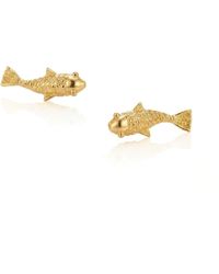 Jaredjamin - Playing Koi Fish Climber Earrings - Lyst