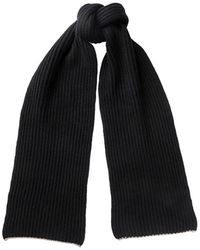 Kinalba - Neutrals Gents Chunky Ribbed Cashmere Scarf - Lyst