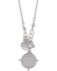Von Treskow - Fine Ball Chain Necklace With Threepence - Lyst