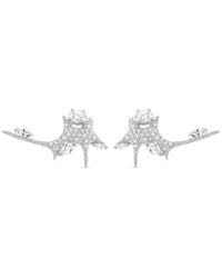 SALLY SKOUFIS - Natural Ear Climber With Made Cz Diamond Stimulant - Lyst