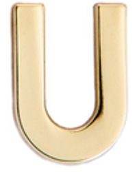 Make Heads Turn - Golden Metal Letter U Pin - Lyst