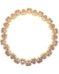 Olivia Le - Cubic Zirconia Heart Stretch Tennis Bracelet - Lyst