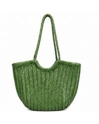 Rimini - Genuine Leather Hand Woven Shopping Bag - Lyst