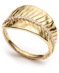 With Love Darling - Ashok Leaf Ring - Lyst