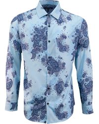 lords of harlech - Tailored Cotton Floral Shirt - Lyst