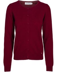 tirillm - Emilie Basic Cashmere Cardigan, Deep Burgundy - Lyst