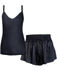 Je Mérite (I Deserve) - Silk Camisole & Pleated Short Set - Lyst