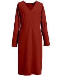 Smart and Joy - Bat Sleeves And V-Neck Dress - Lyst