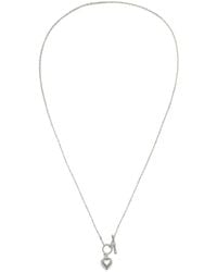 Shabella Nyc - Simple Heart Necklace - Lyst