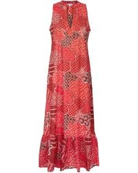 At Last - Cotton Lombock Midi Dress - Lyst