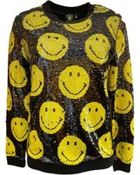 Any Old Iron - Smiley Reversible Sequin Sweatshirt - Lyst