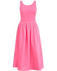 Tantra Spain Sl - Fitted Maxi Strap Dress With A Line Skirt And Pockets - Lyst