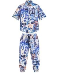 mysimplicated - Short Sleeve Shirt And Trousers Set - Lyst