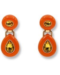 Michael Nash Jewelry - Lena Resin And Topaz Drop Earrings - Lyst