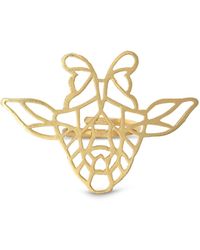 Meraki by Rashmi Bajaj - Giraffe Glow Plated Chunky Ring - Lyst