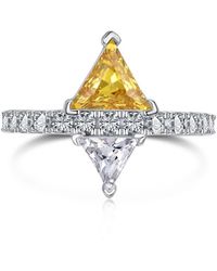 Jiaying Wang Wjy Studio London - Brilliant Diamond Triangle Ring - Lyst