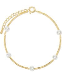 Esterah - Pearl Station Bracelet - Lyst