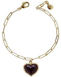 POPORCELAIN - Porcelain Heart Charm Bracelet - Lyst
