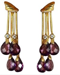 Lamide Sadipe - Nerida Amethyst Dangle Earrings - Lyst