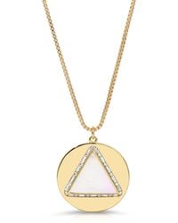 Glamrocks Jewelry - Hey You Necklace, Mother Of Pearl - Lyst