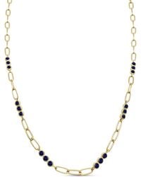Clemence Wren - Triple Sapphire Gemstone Necklace Chain - Lyst