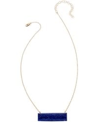 Heather Hawkins Jewelry - Float Custom Cut Bar Semi-Precious Baguette Gemstone Necklace - Lyst
