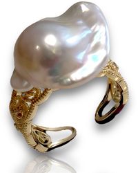Ninemoo - Mermaid Tail Baroque Pearl Ring - Lyst
