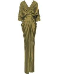 Acob a Porter - Draped Maxi Dress - Lyst