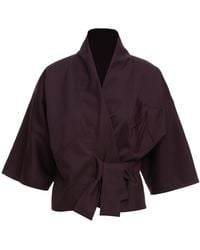 MOE - Plum Wool Vest Jacket - Lyst