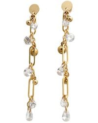 Kate Koel - Chain Drop Bridal Earrings - Lyst