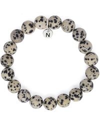 Nellou Jewellery - Affinity Dalmatian Jasper Gemstone Bracelet - Lyst