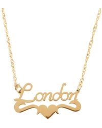 Black Cake - Royal Posh Punk London Nameplate Necklace - Lyst