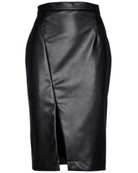 Conquista - Faux Leather Pencil Skirt By Fashion - Lyst