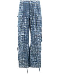 Maui X Lolita - Kelly Sequin Cargo Denim Pants - Lyst