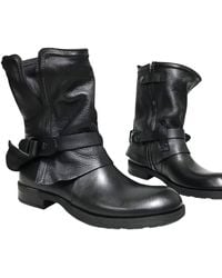 Adrenaline Fashion - Leather Ankle Boots With Straps And Zipper Handmade Designer Footwear - Lyst