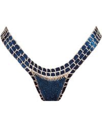 Luxsea Swimwear - Tahiti Lurex Crochet Bikini Bottom - Lyst