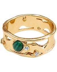 Rare Matters Jewelry - Malachite Statement Ring - Lyst
