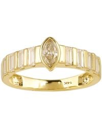Artisan - 14K Marquise & Baguette Diamond Ring - Lyst