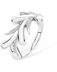 Lucy Quartermaine - Solid Sterling Sycamore Kiss Ring - Lyst