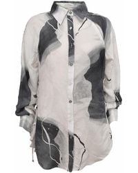 Shinaraa - Extra Long Button Down Shirt - Lyst