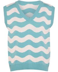 INGMARSON - Waves Vest Wool & Cashmere - Lyst