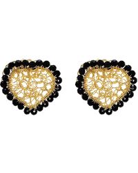 Lavish by Tricia Milaneze - Amour Mini Posts Handmade Crochet Earrings - Lyst